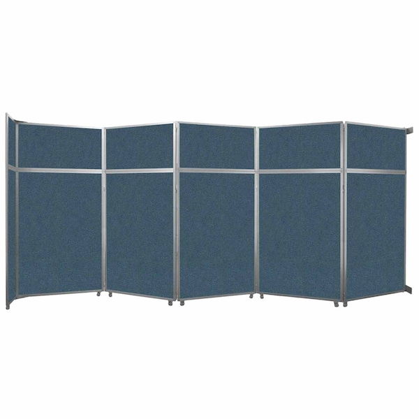 Operable Wall Folding Room Divider 19'6" x 8'5-1/4" Caribbean Fabric